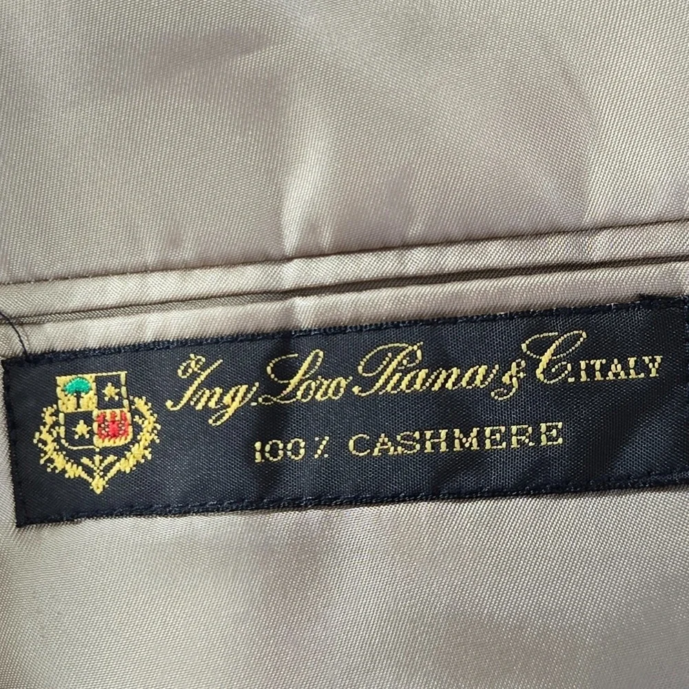 Vintage John W Nordstrom Loro Piana 100% Cashmere Sport Coat Men 42L Brown USA